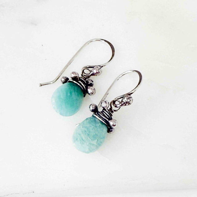 Amazonite Tiny Swarm Earrings