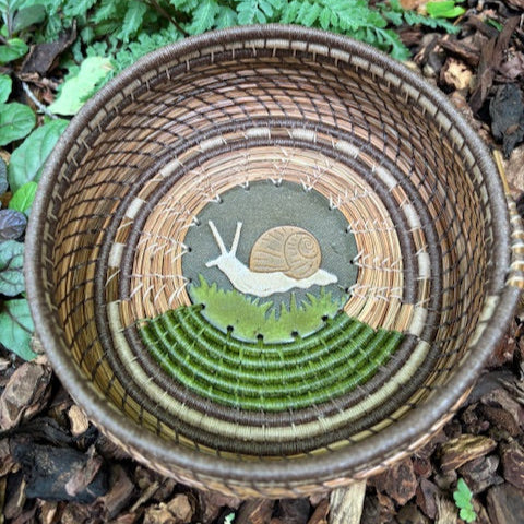 Slow Go Snail pine Needle Basket