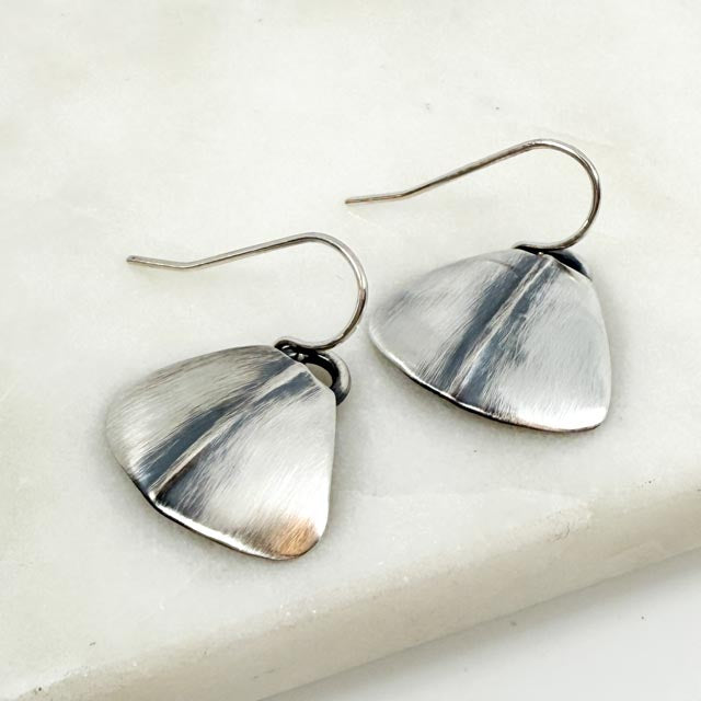 Hammered Sterling Silver Earrings