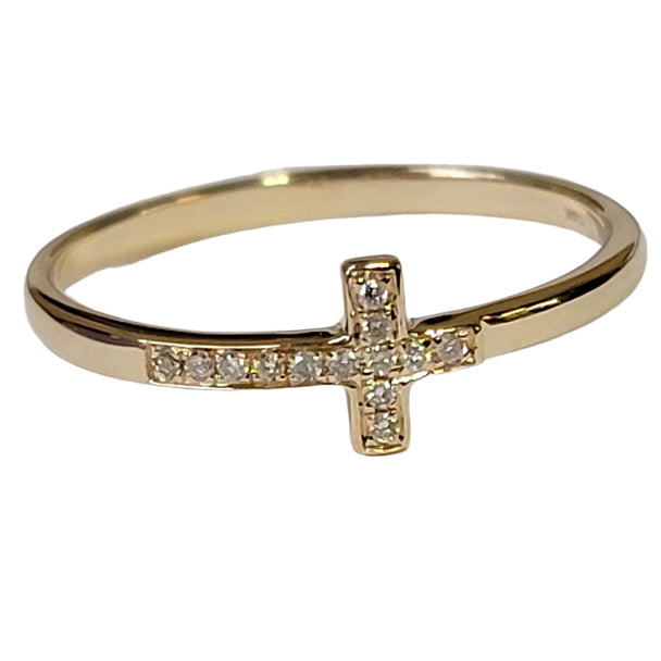 Horizontal Diamond Cross Ring