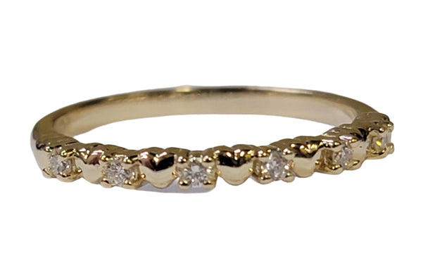 Heart and Diamond Stackable Ring