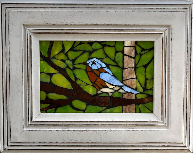 Little Bird Mosaic Window