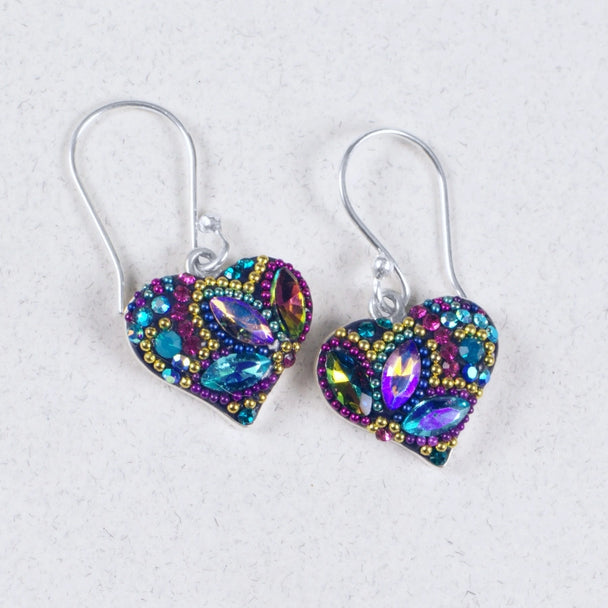 Vibrant Heart Earrings