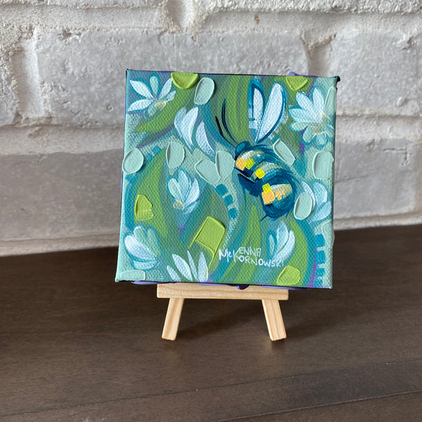 Bee with White Fllowers