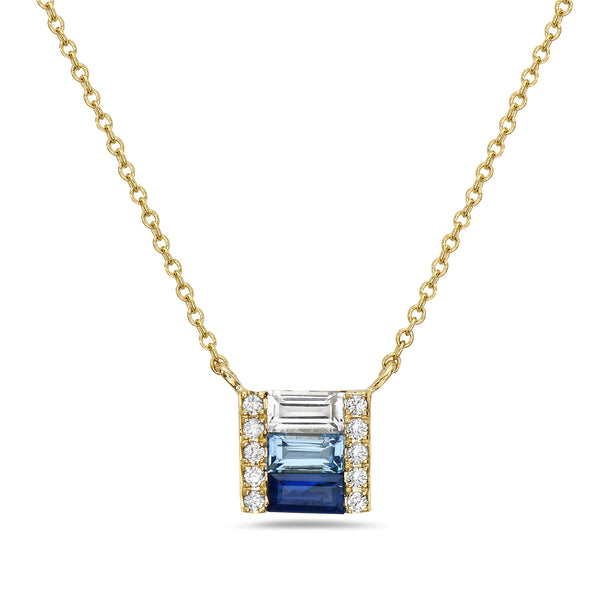 Sapphire Ombre Necklace