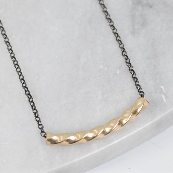 Twisted Gold Necklace