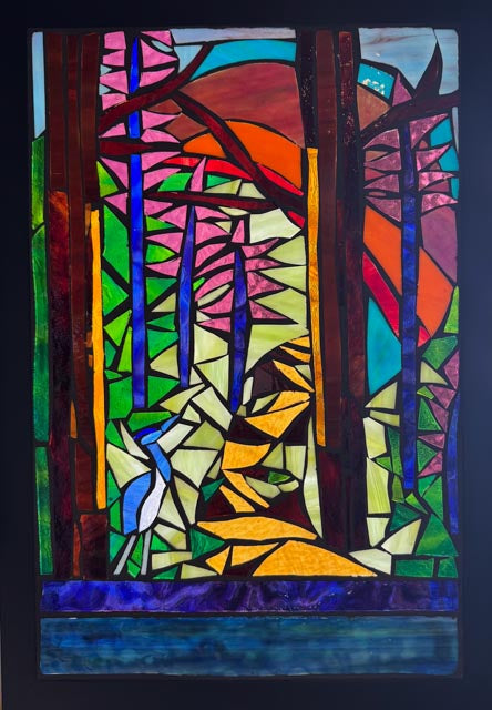 Into the Woods Mosaic Window
