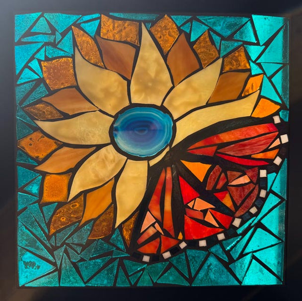 Monarch Mosaic Window
