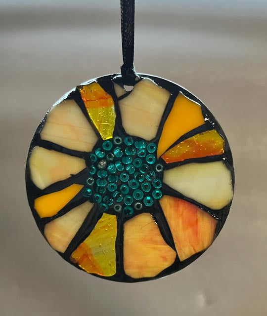 Orange Flower II Ornament