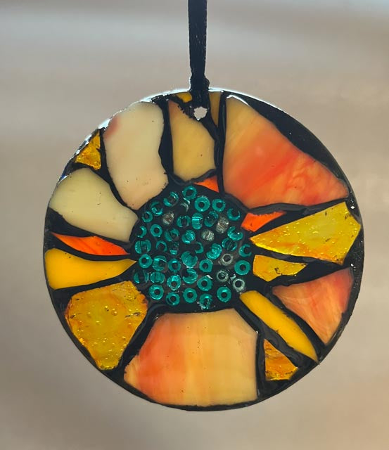 Orange Flower I Ornament