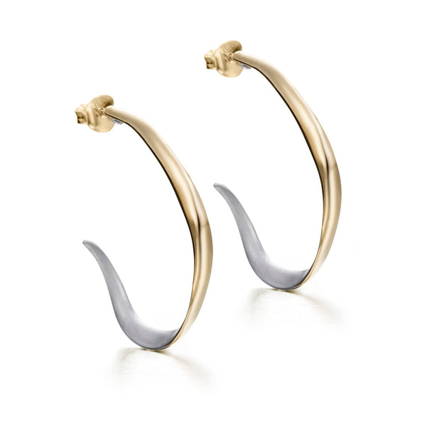 Silver Venice Hoops