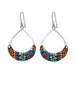 Small Open Hoop Drop Earrings L