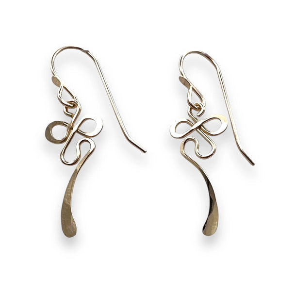 Gold Fill Eternity Dangle Earrings