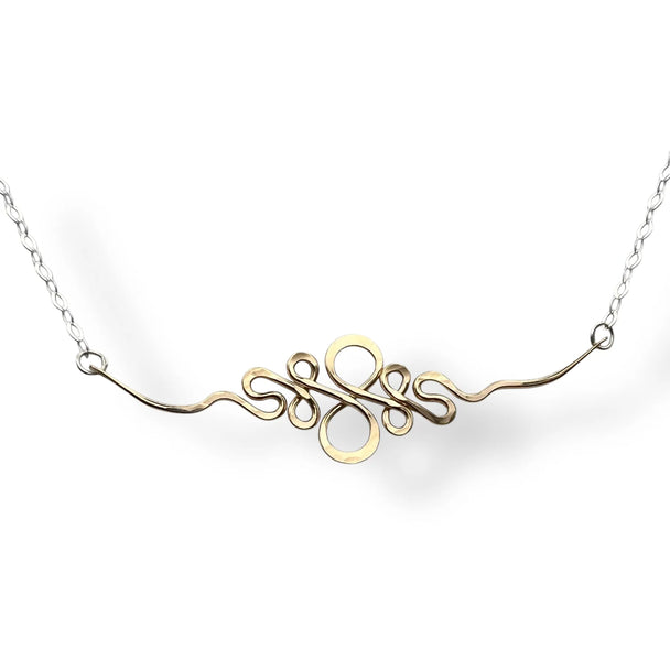 Eternity Mixed Metal Necklace