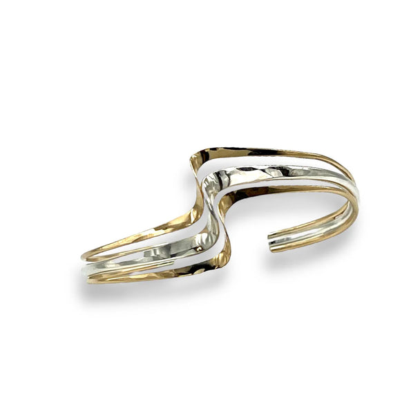 Mixed Metal King of Tides Cuff Bracelet