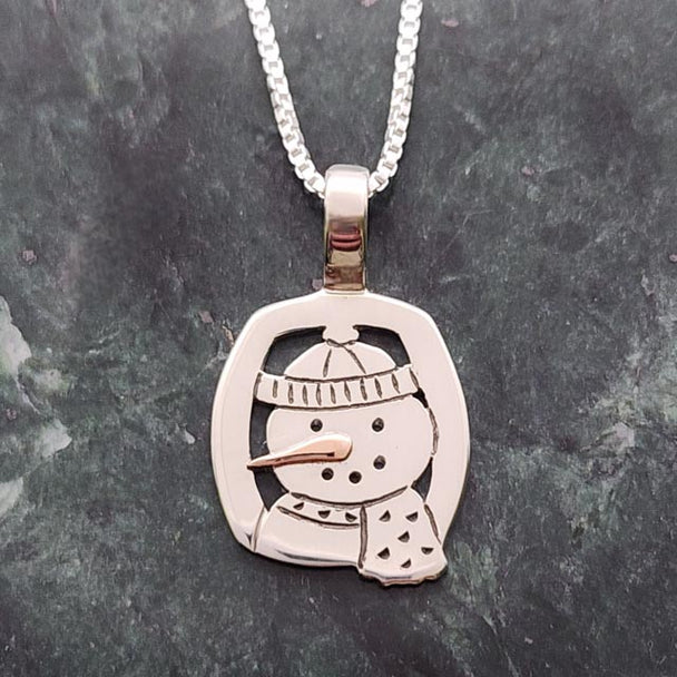 Snowman Necklace