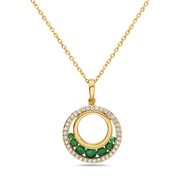 Emerald and Diamond Necklace