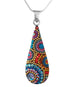 Large Teardrop Pendant Necklace L