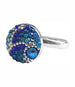 Blue Adjustable Circle Ring C