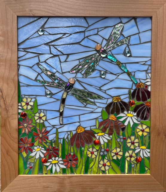 Playing in the Garden Mosaic Window