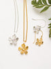 Plumeria Drop Necklace Sgae Mist