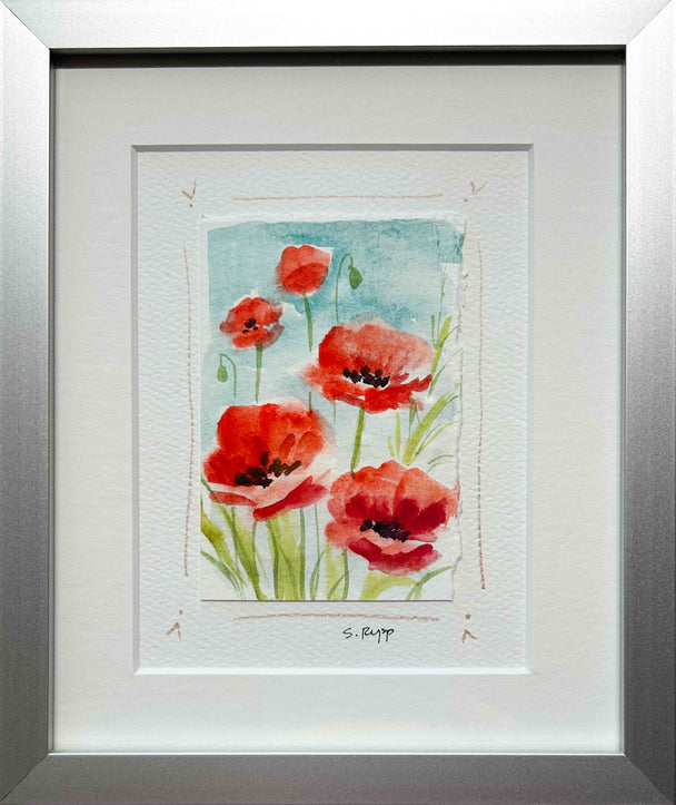 Poppies Framed Card #2