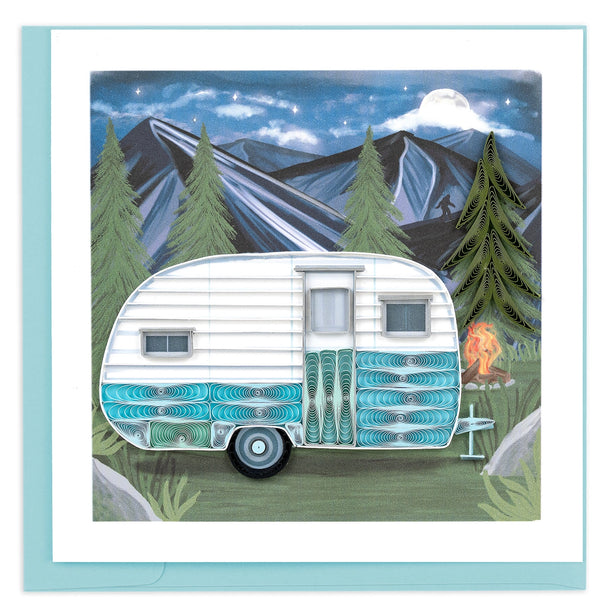 Quilled Camper Greeting Card