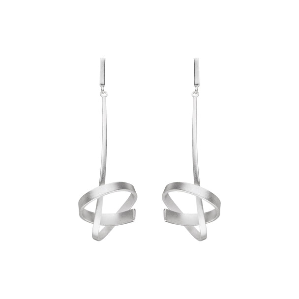 Brushed Knot Dangle Earrings