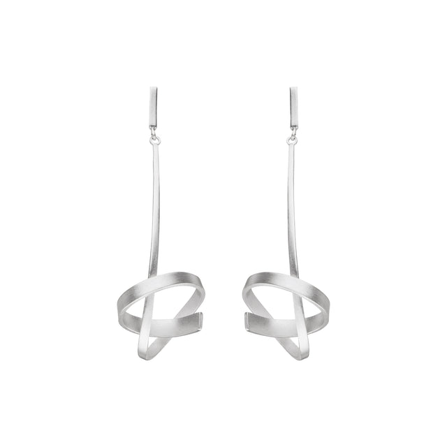 Brushed Knot Dangle Earrings