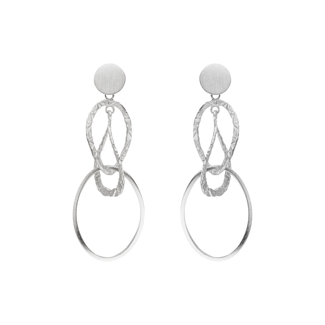 Interlocking Rings Dangle Earrings