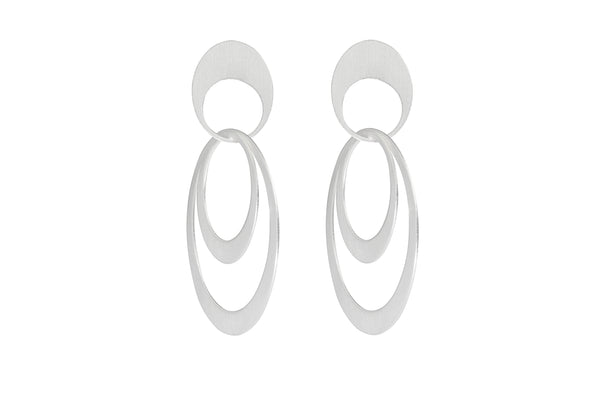 Dangling Open Oval Earrings