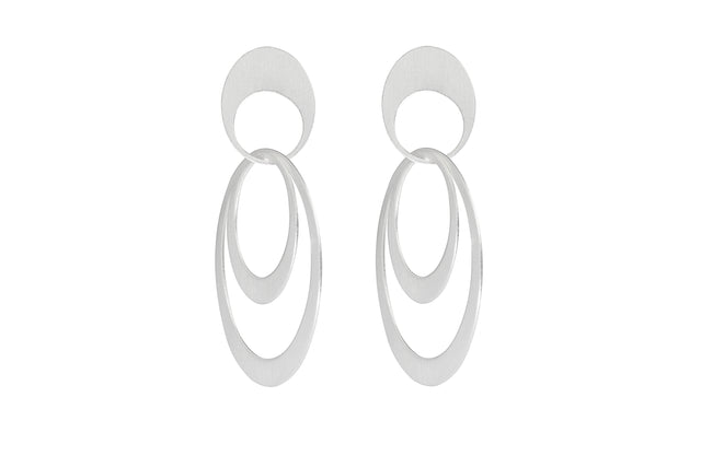 Dangling Open Oval Earrings