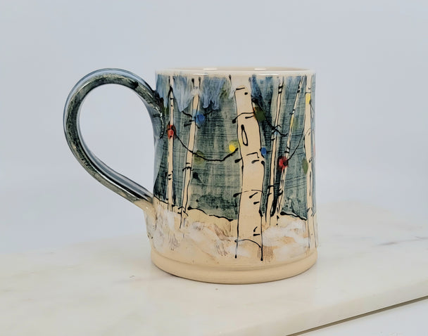 Christmas Night Birch Mug