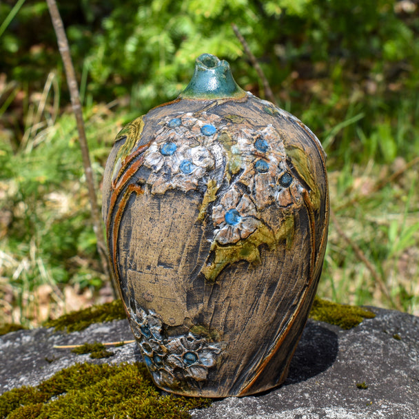 Carved Blossom Bottle