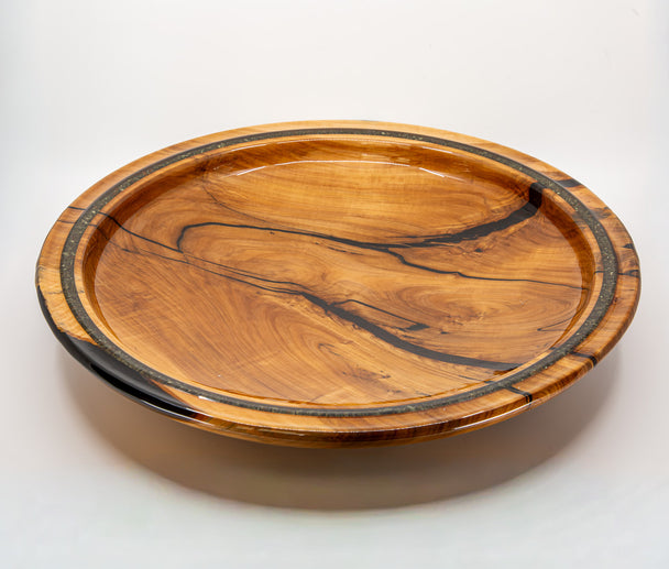 Crabapple Platter with Galena Inlay