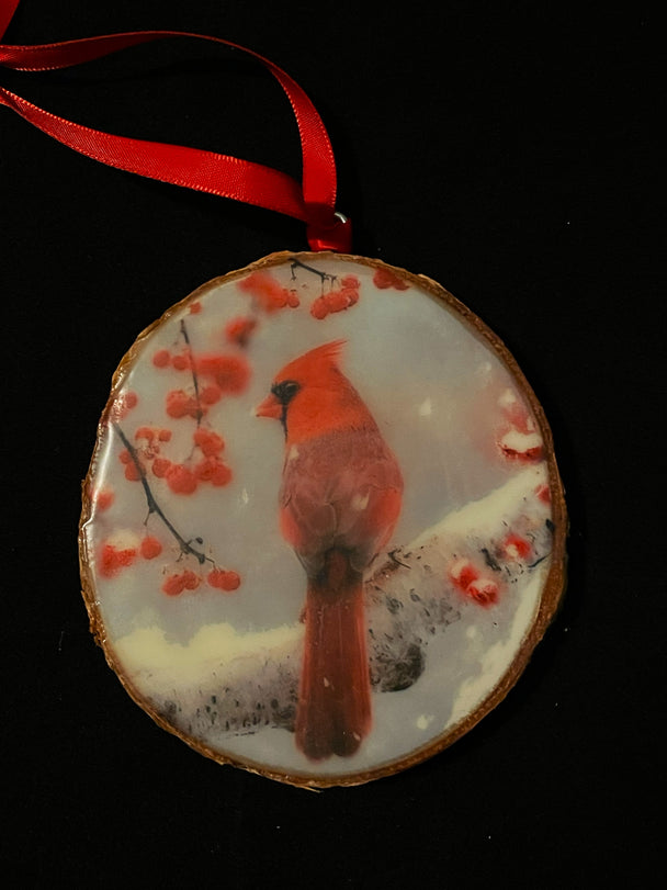 Cardinal Ornament IX