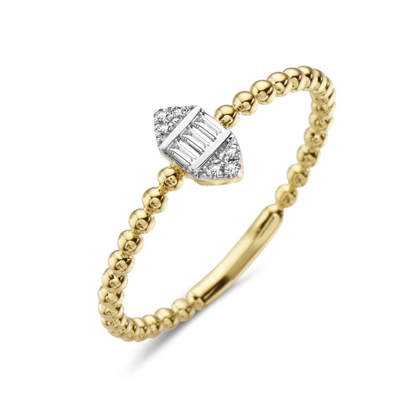 Diamond Arrow Stacking Ring