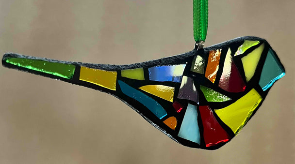 Rainbow Bird Ornament