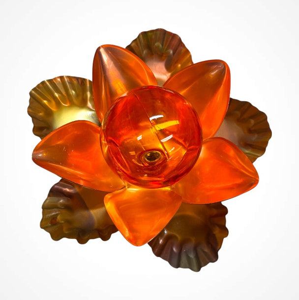 Copper Flower Sculpture