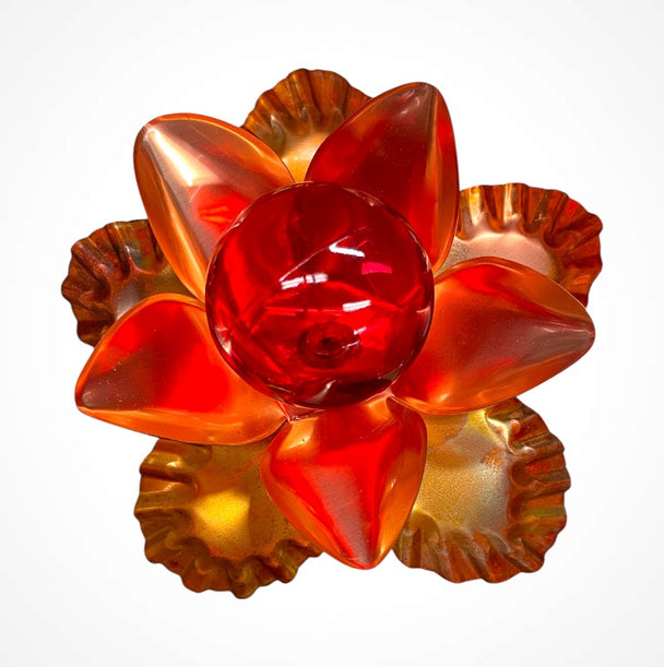 Copper Flower Sculpture