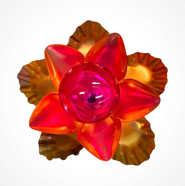 Copper Flower Sculpture