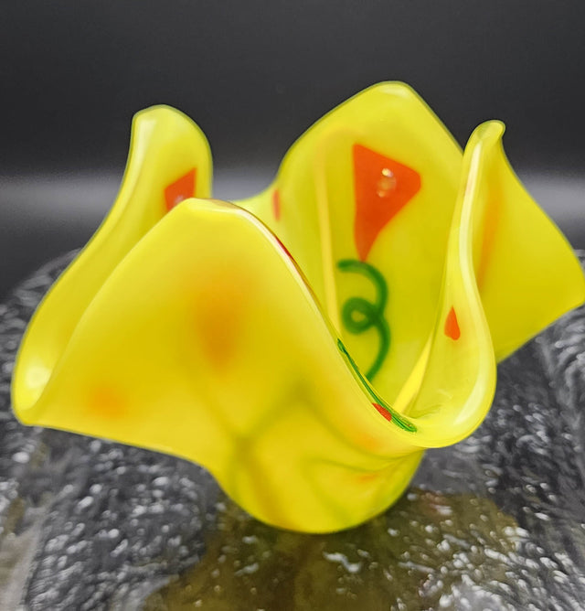 Reflection Fused Glass Votive