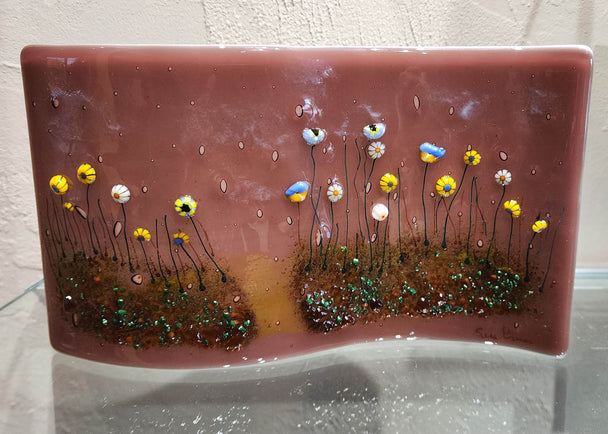 Twilight Dunes Glass Sculpture