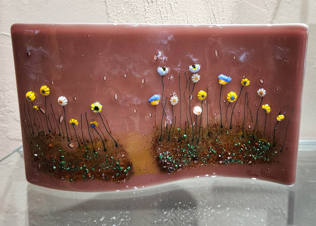 Twilight Dunes Glass Sculpture