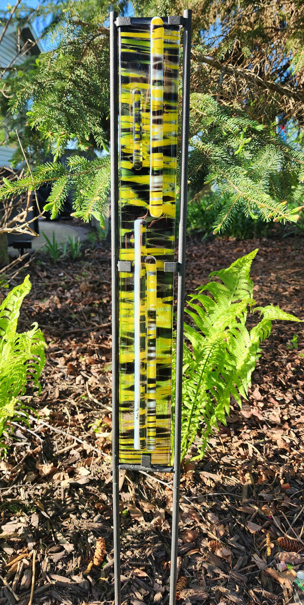 "Bumble Bees" Outdoor Garden Stake