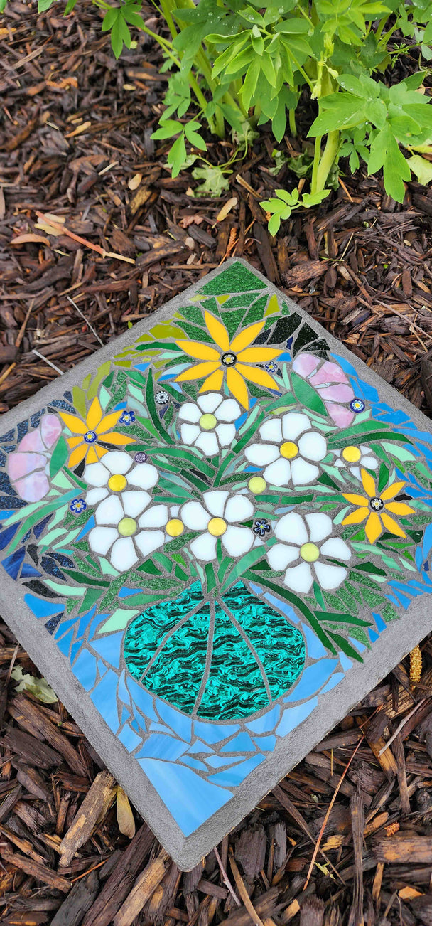 "Flower Garden" Outdoor Decorative Mosaic