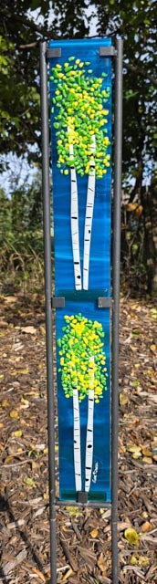 Peridot and Sky Outdoor Sculpture