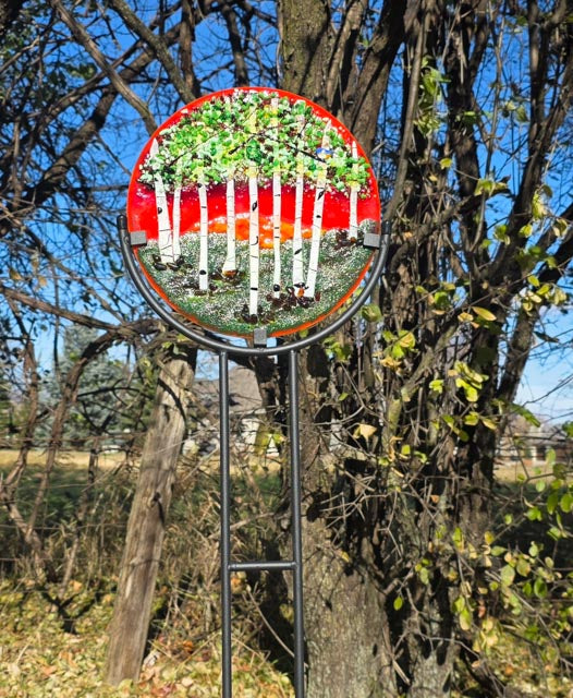Sunset Through The Birches