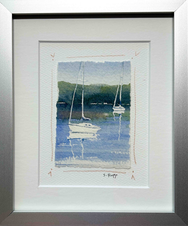 Sailboats Framed Card #17