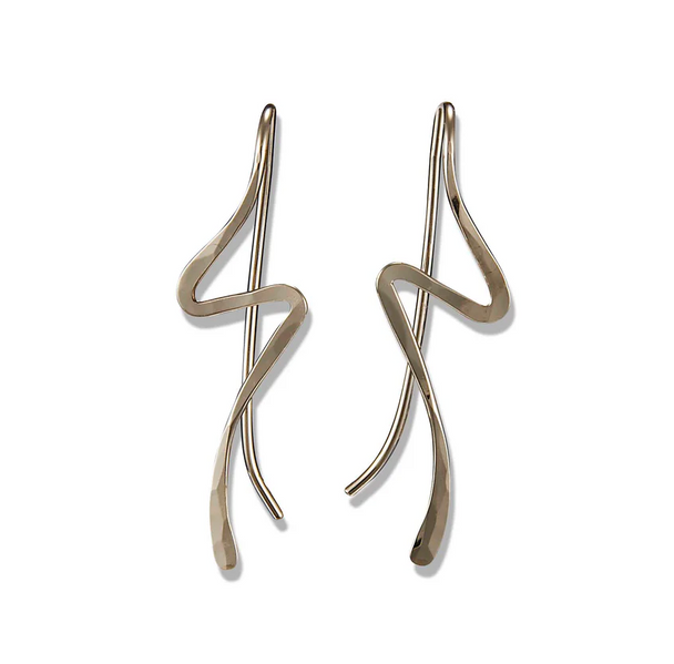 Long Lightning Threader Earrings